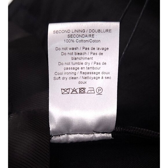 Lemaire Crombie Coat Size M Black Cotton Wool Blend Unisex NWT - Picture 15 of 16